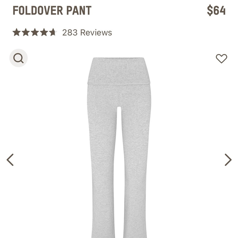 Skims fold over pant